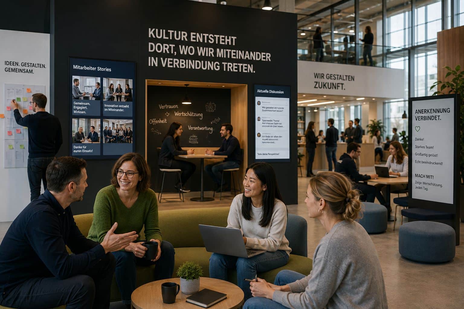 Intranet als kultureller Raum statt Dokumentenablage: Plattform-Architektur, Format-Wahl und Manager-Kommunikation entscheiden über Bindung, Engagement und gelebte Kultur — interne Kommunikation als strategische Kulturentscheidung